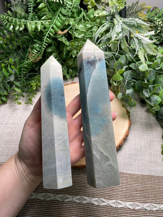 Blue Ocean Jasper Tower | Copper Ashes