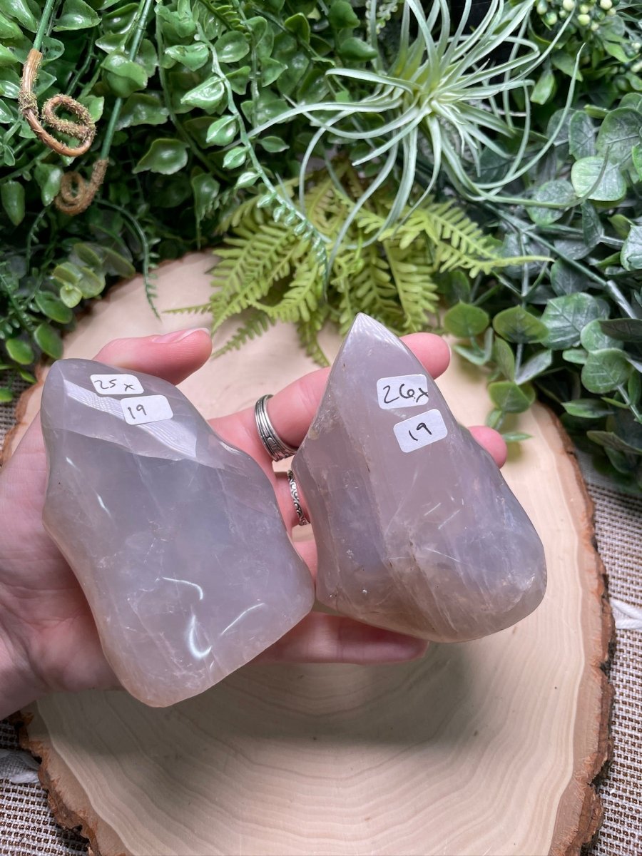 Blue Rose Quartz Flame | Copper Ashes