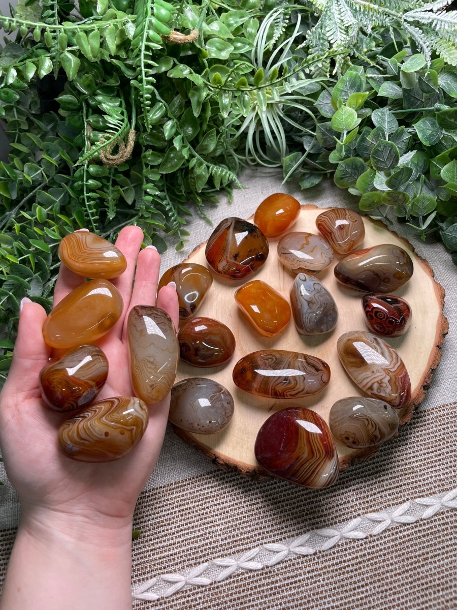 Brazilian Agate Tumble | Copper Ashes