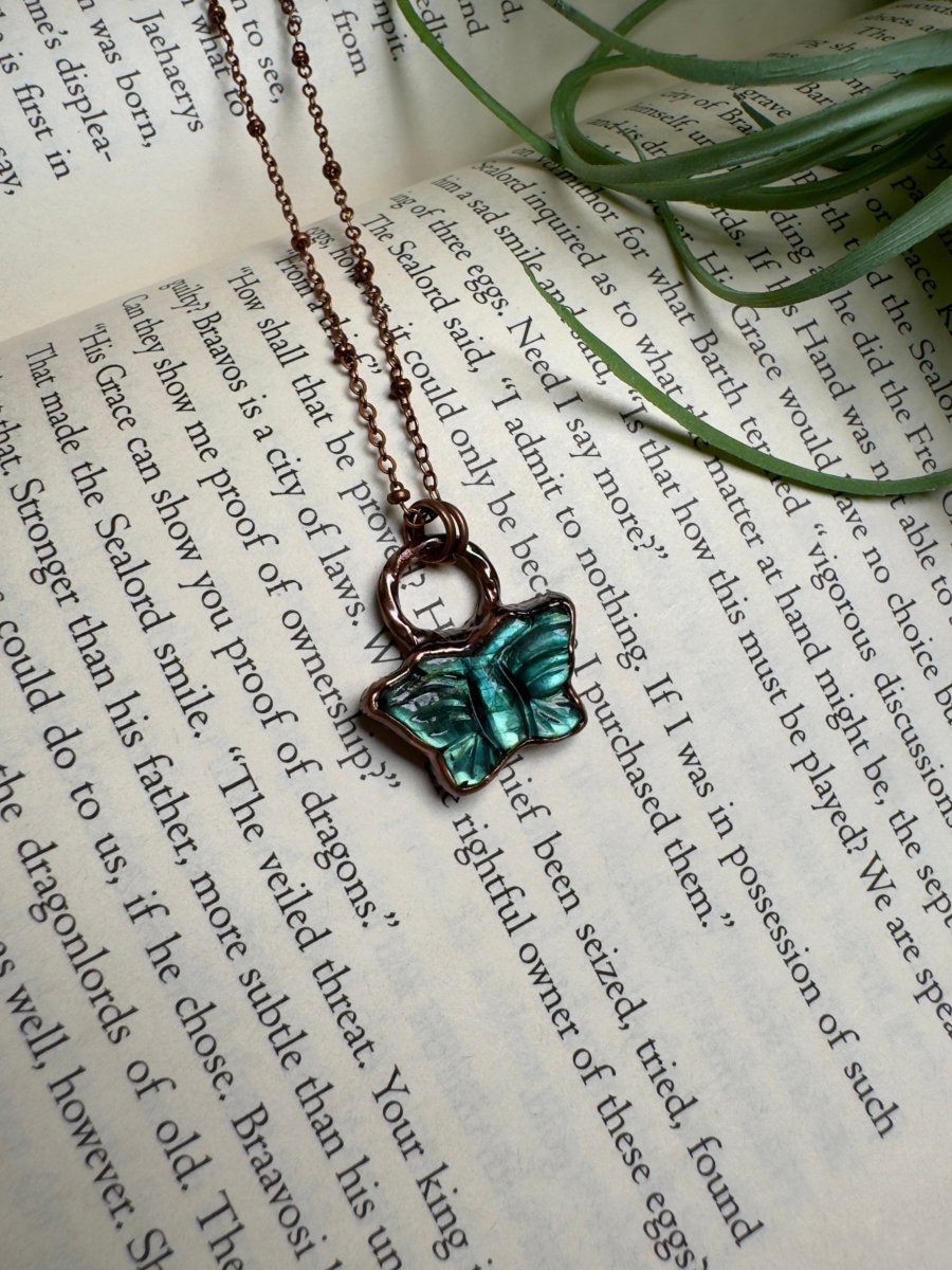 Butterfly Labradorite Necklace | Copper Ashes