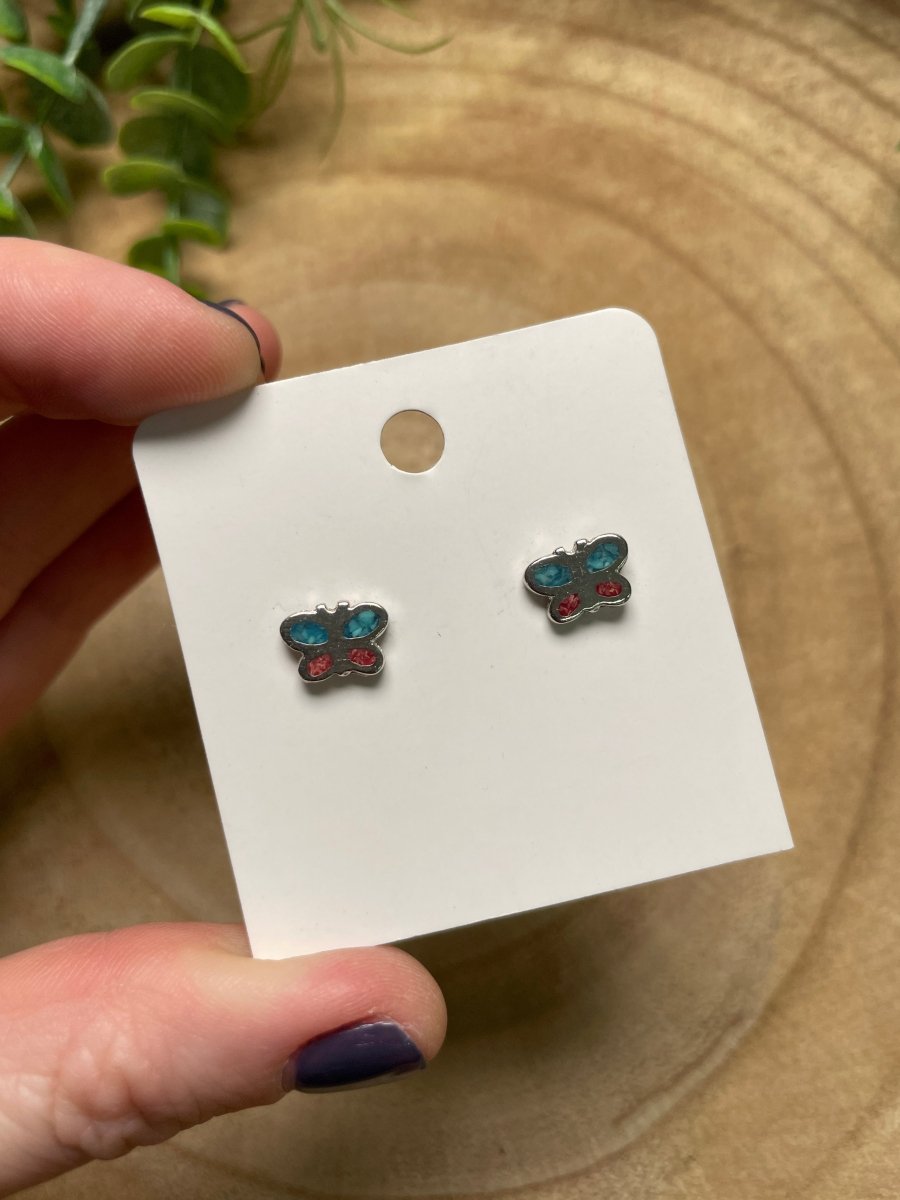 Butterfly Stud Earrings | Copper Ashes