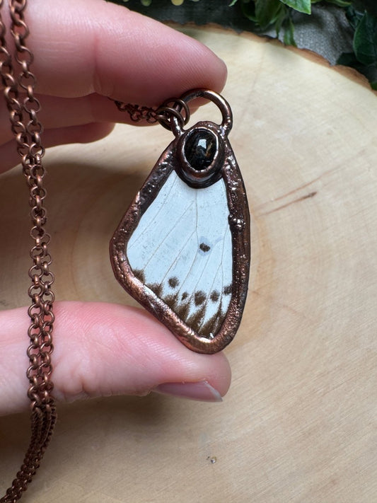 Butterfly Wing and Pietersite Necklace | Copper Ashes