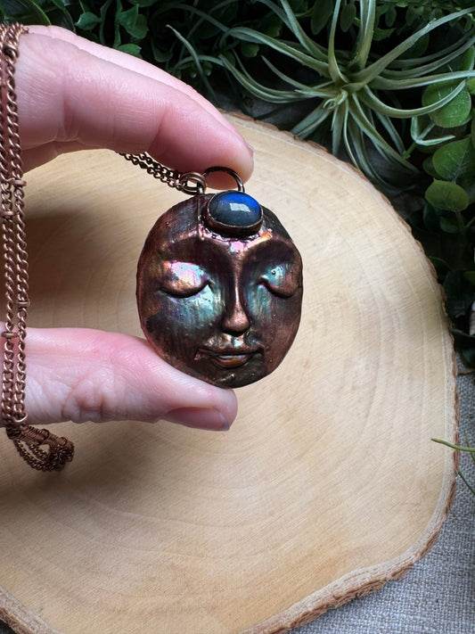 Cady - Labradorite Goddess Necklace | Copper Ashes