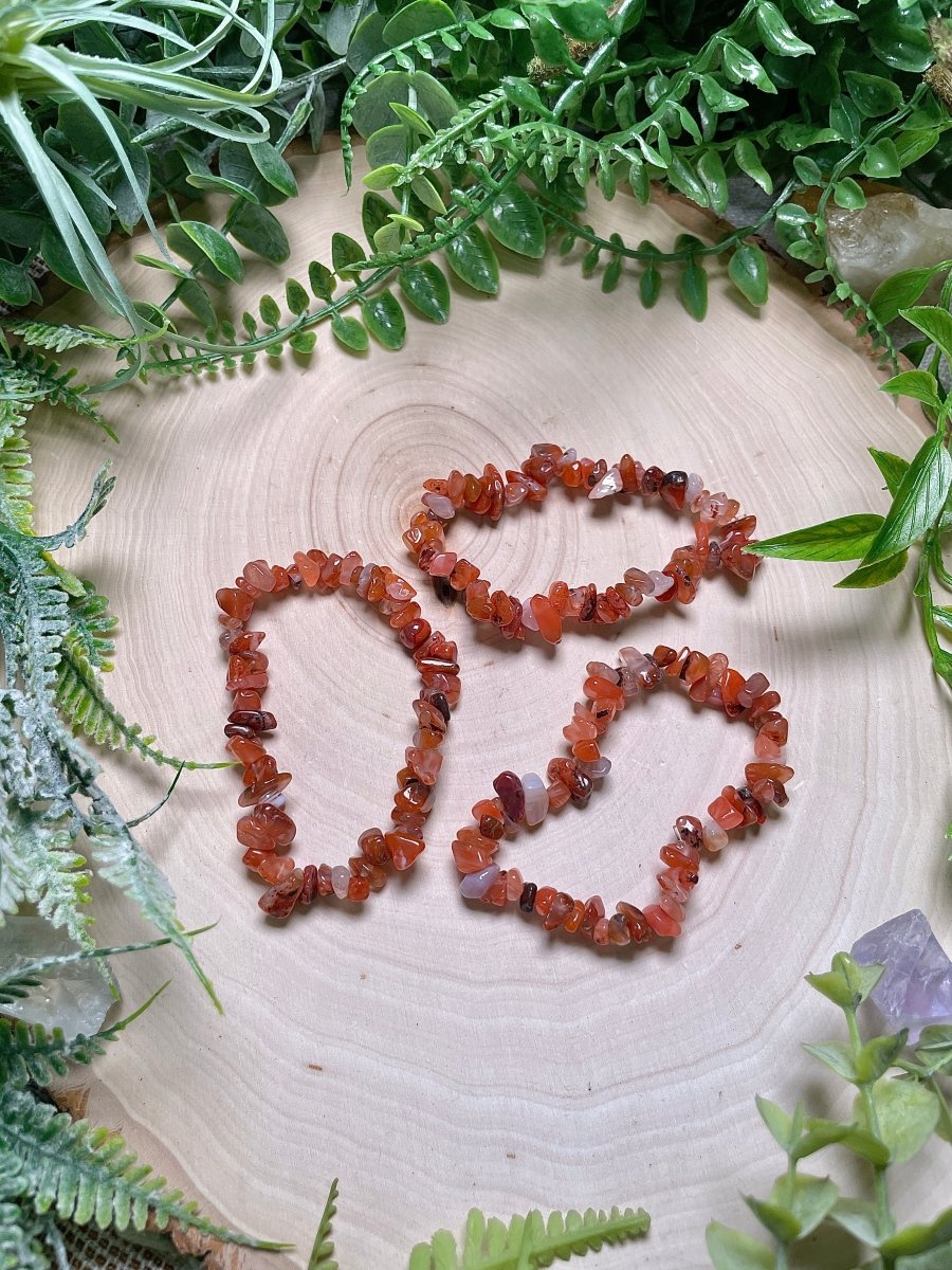 Carnelian Chip Bracelet | Copper Ashes