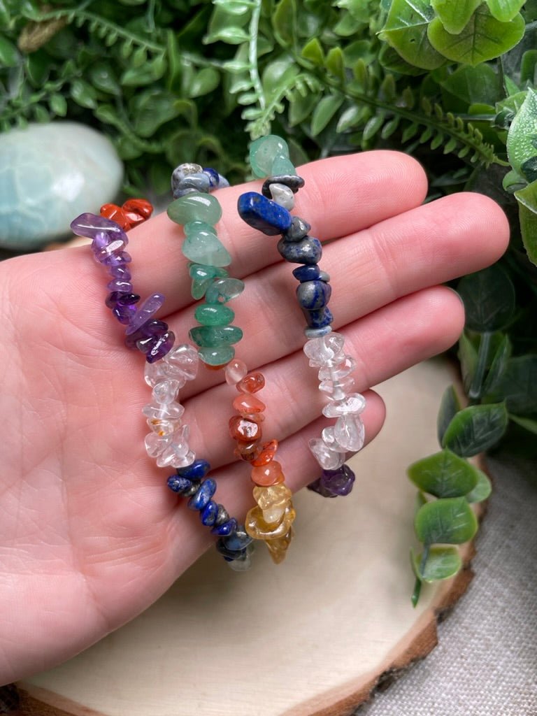 Chakra Crystal Chip Bracelet | Copper Ashes