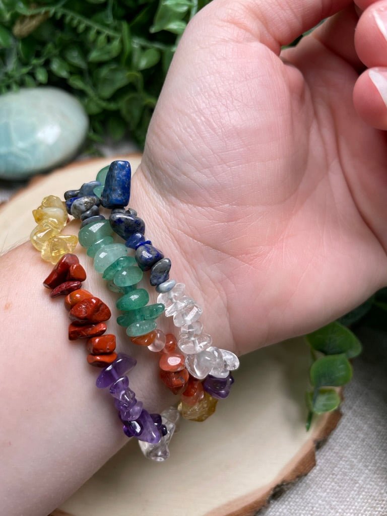 Chakra Crystal Chip Bracelet | Copper Ashes