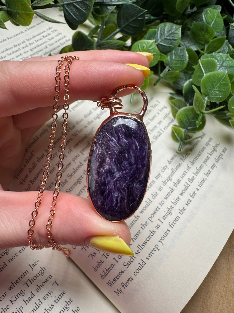 Charoite Necklace | Copper Ashes