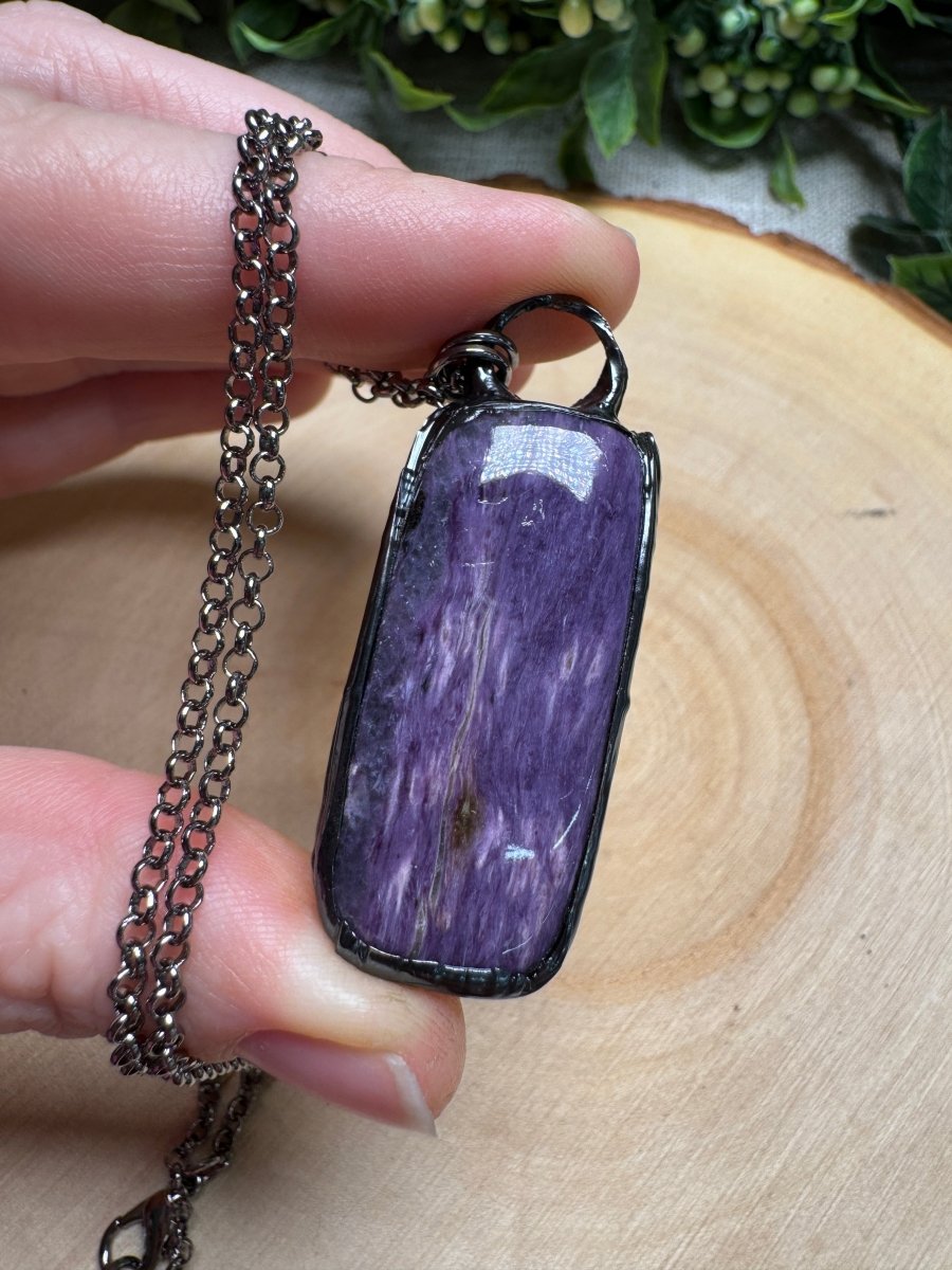Charoite Necklace | Copper Ashes