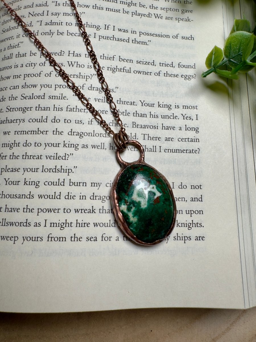 Chrysocolla Necklace | Copper Ashes