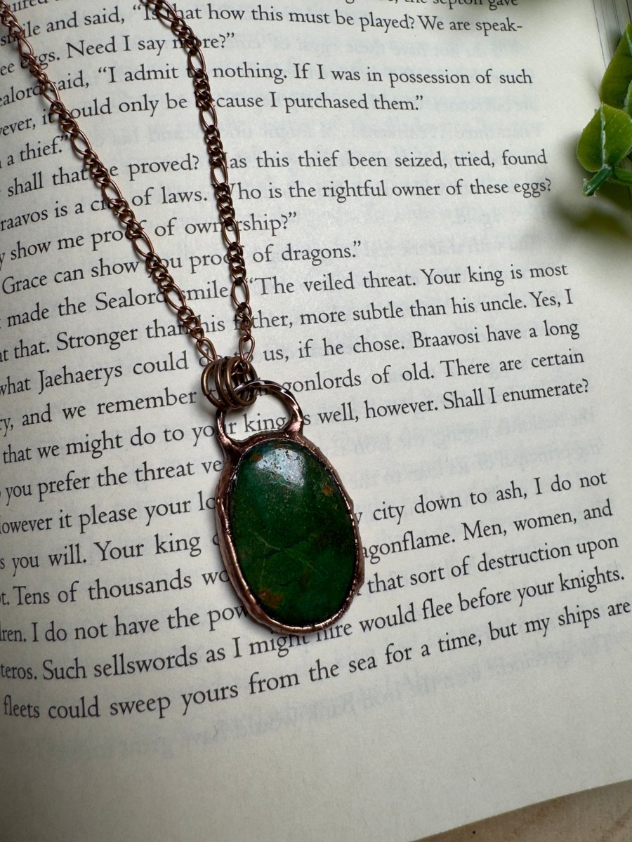 Chrysocolla Necklace | Copper Ashes