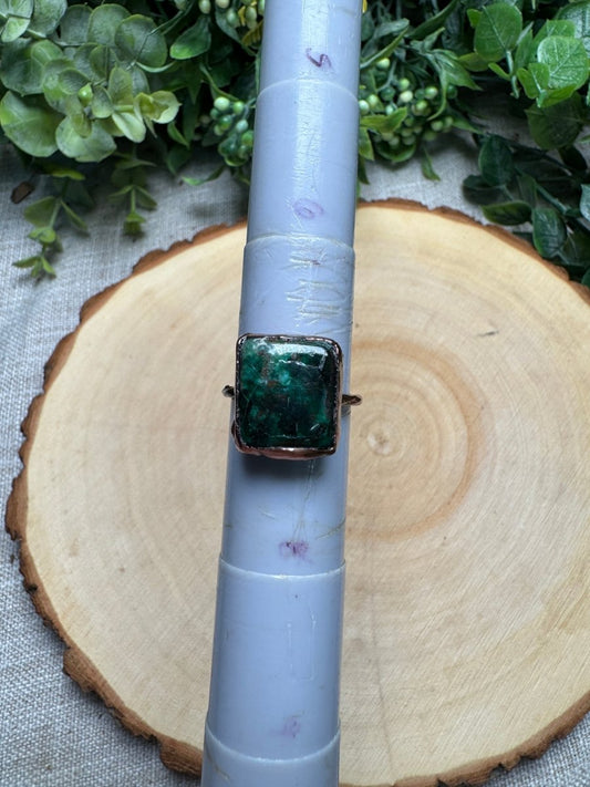 Chrysoprase Ring Size 7 | Copper Ashes