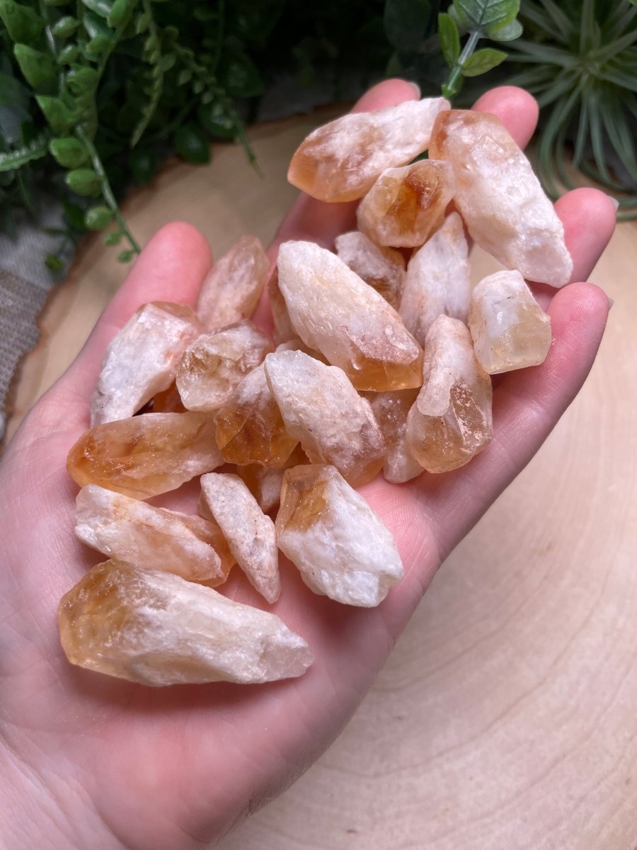 Citrine (Heat Treated Amethyst) Point Raw Stone | Copper Ashes