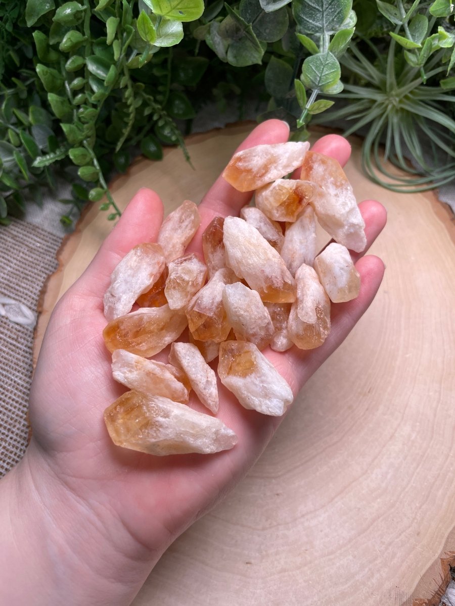 Citrine (Heat Treated Amethyst) Point Raw Stone | Copper Ashes