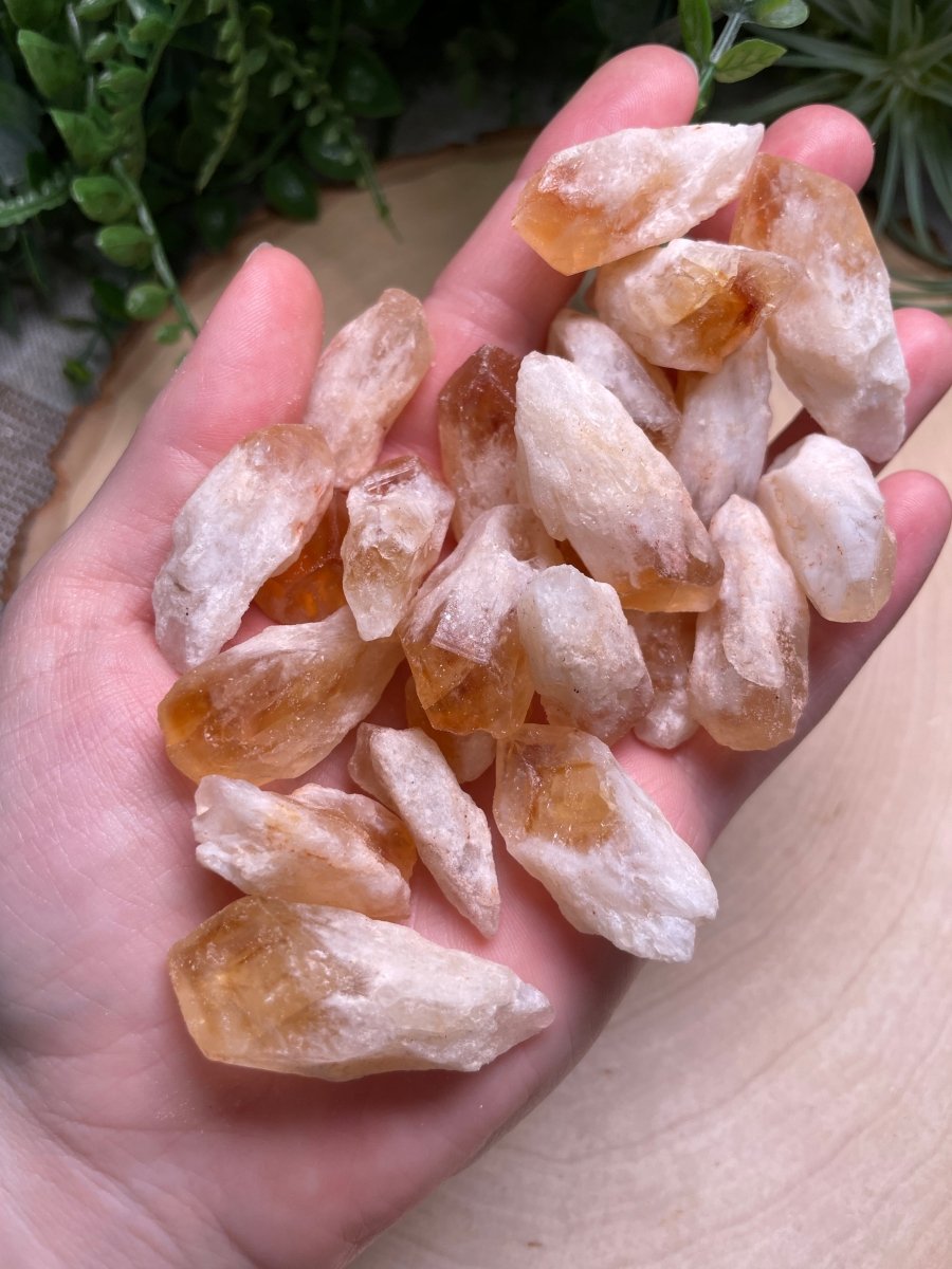 Citrine (Heat Treated Amethyst) Point Raw Stone | Copper Ashes
