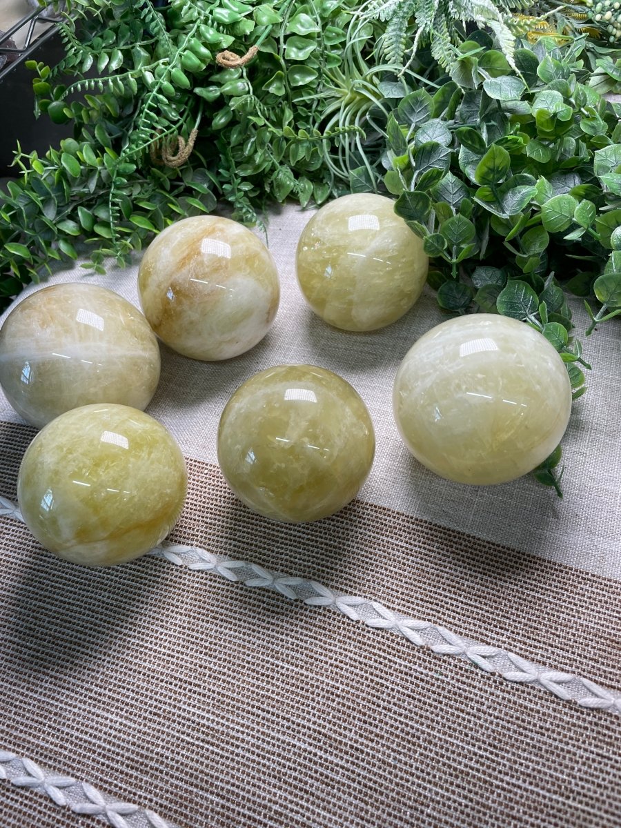 Citrine Sphere (heat treated amethyst) | Copper Ashes