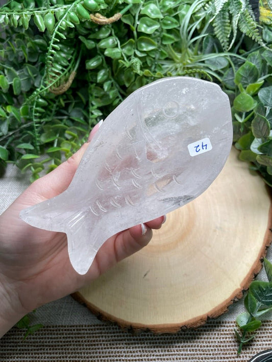 Clear Quartz Fish Dish | Copper Ashes