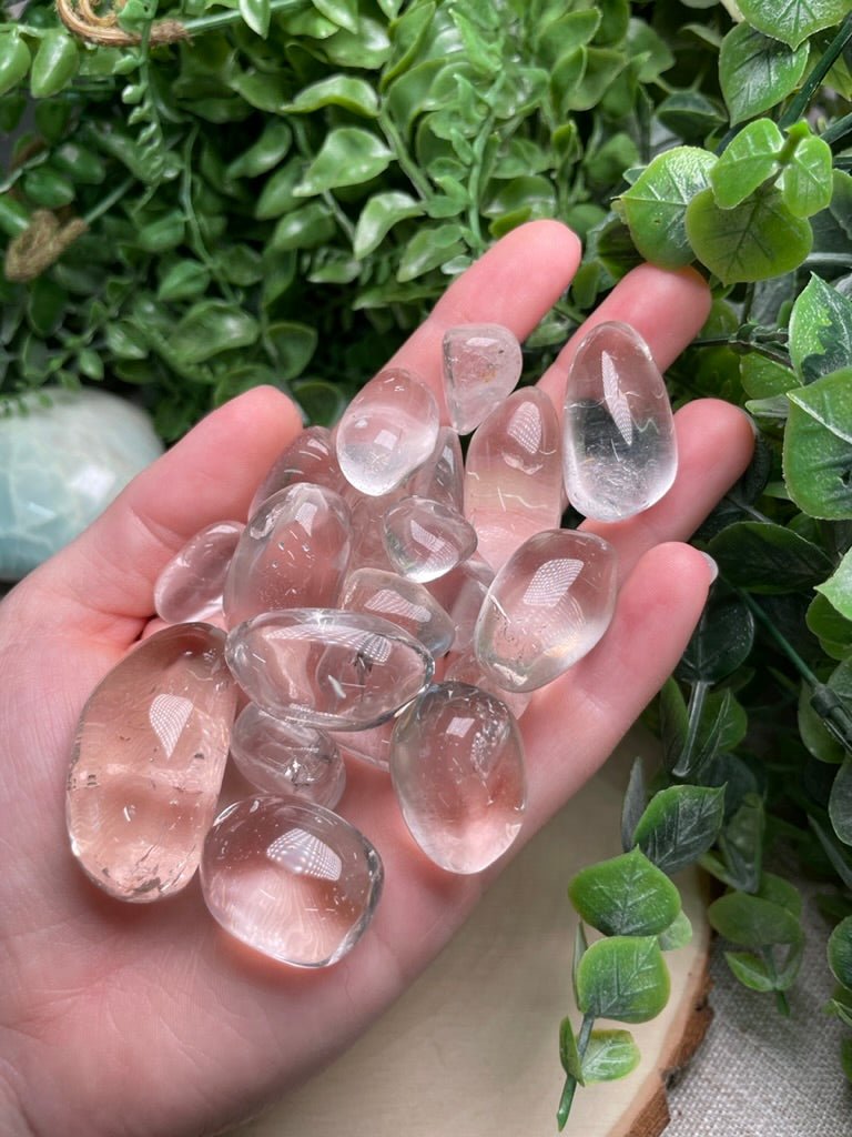Clear Quartz Tumble | Copper Ashes