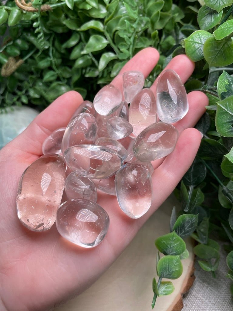 Clear Quartz Tumble | Copper Ashes