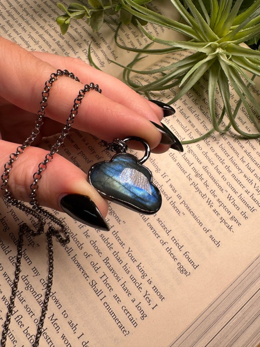 Cloud Labradorite Necklace | Copper Ashes