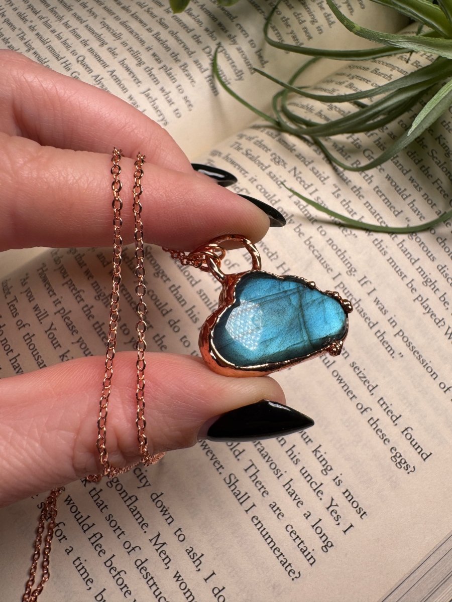 Cloud Labradorite Necklace | Copper Ashes
