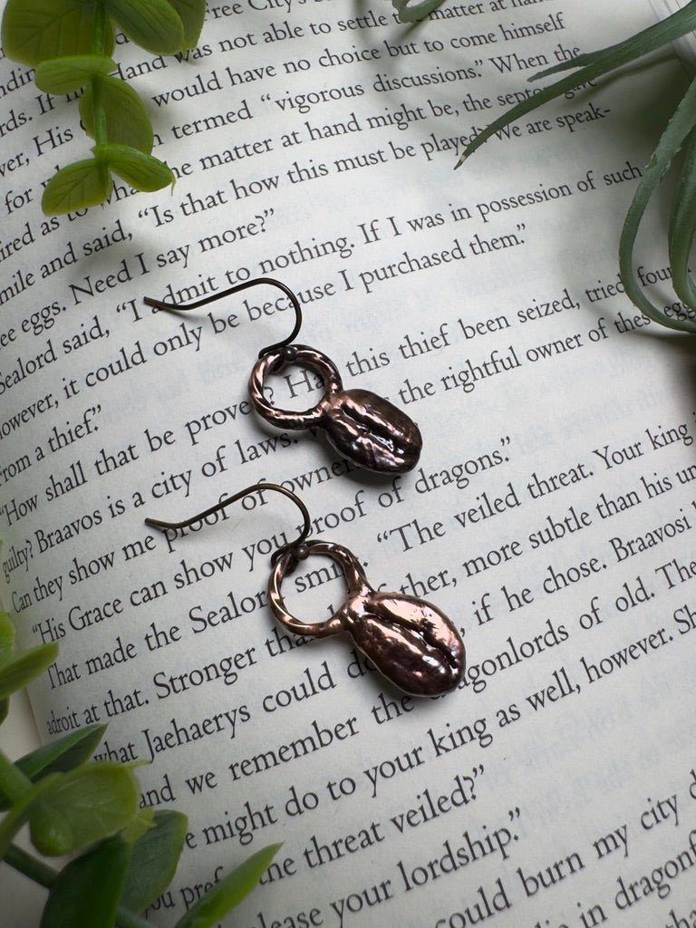 Coffee Bean Earrings | Copper Ashes