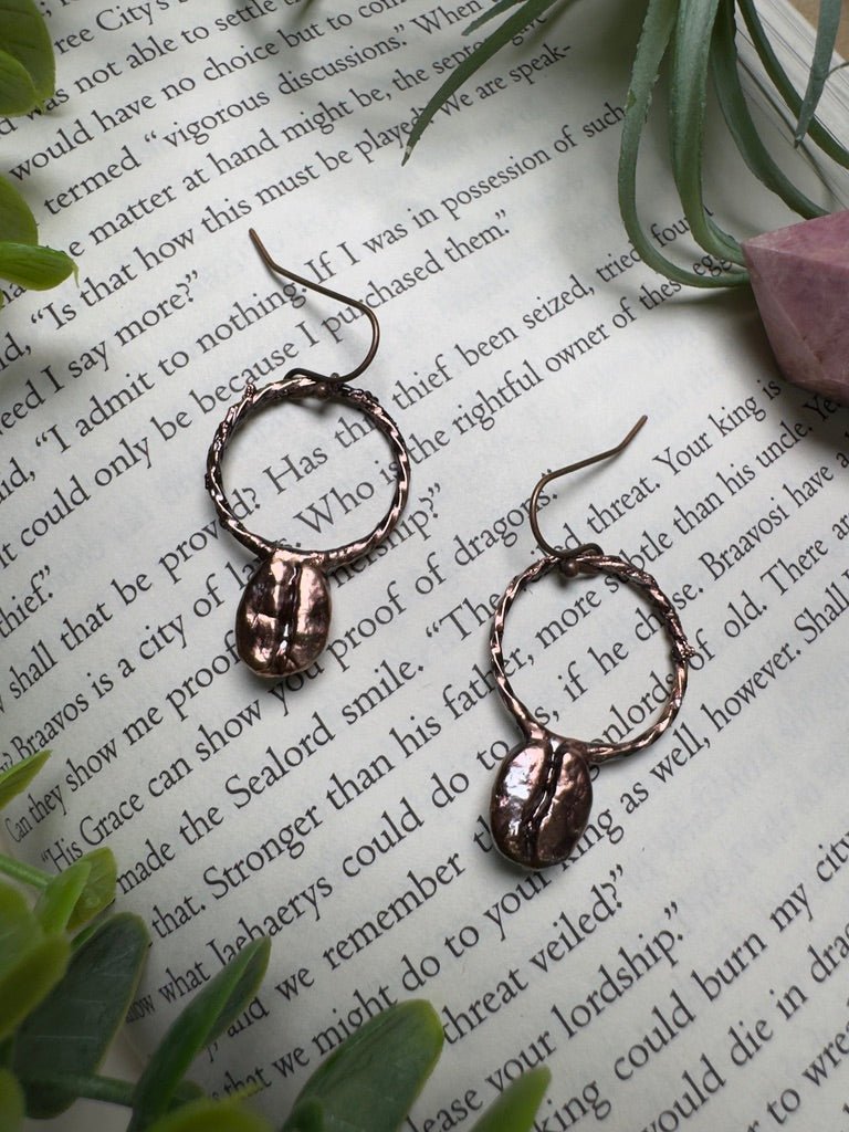 Coffee Bean Earrings | Copper Ashes
