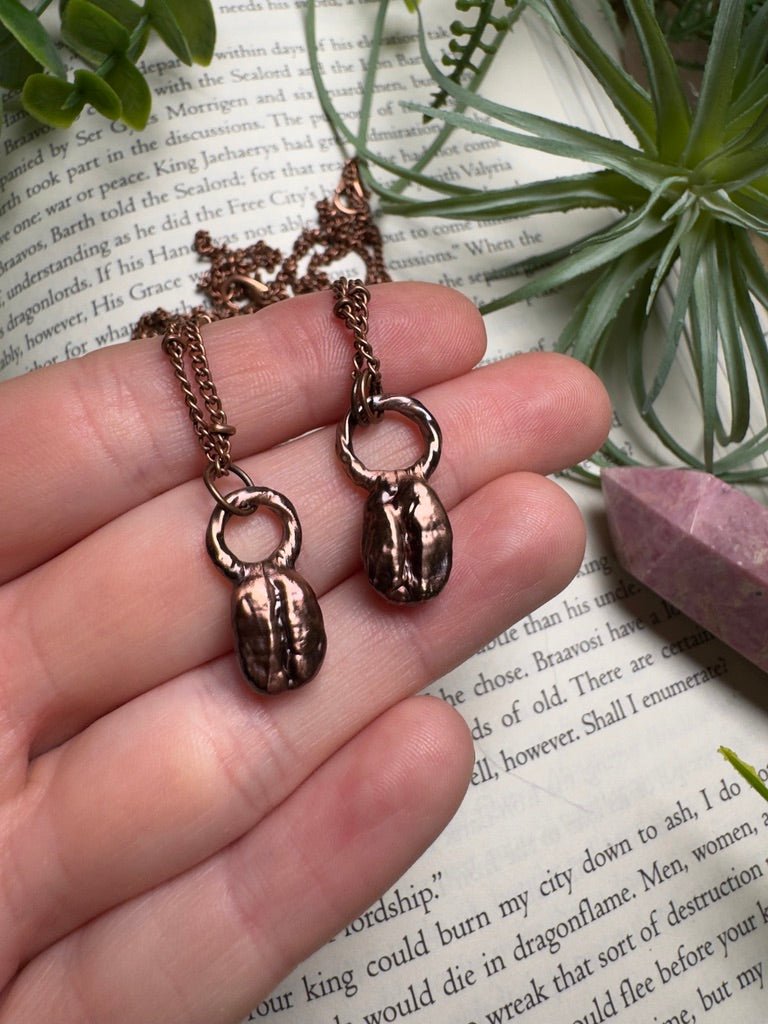 Coffee Bean Necklace | Copper Ashes