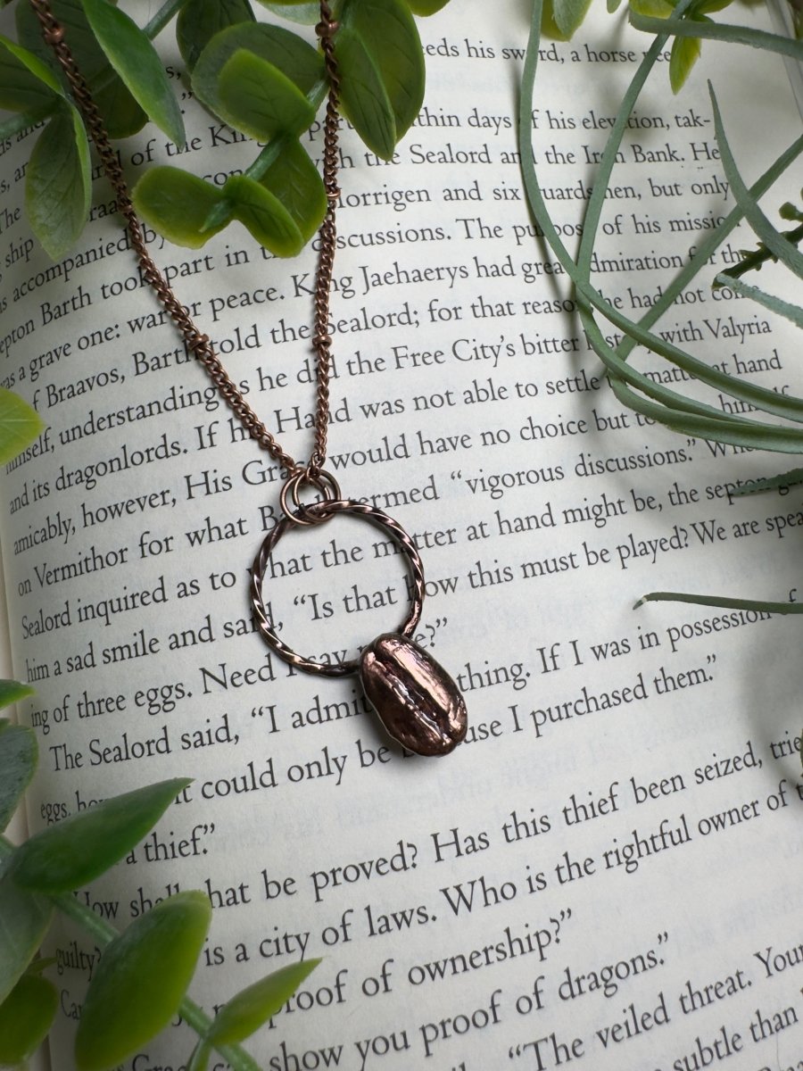 Coffee Bean Necklace | Copper Ashes
