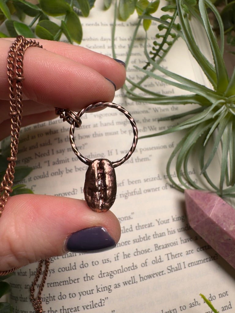 Coffee Bean Necklace | Copper Ashes