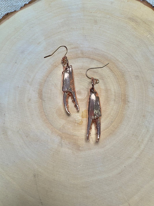 Crab Claw Earrings | Copper Ashes