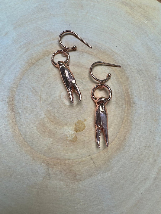 Crab Claw Earrings | Copper Ashes