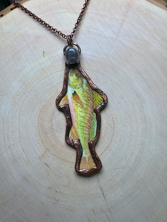 Croaker and Rose Quartz Necklace | Copper Ashes