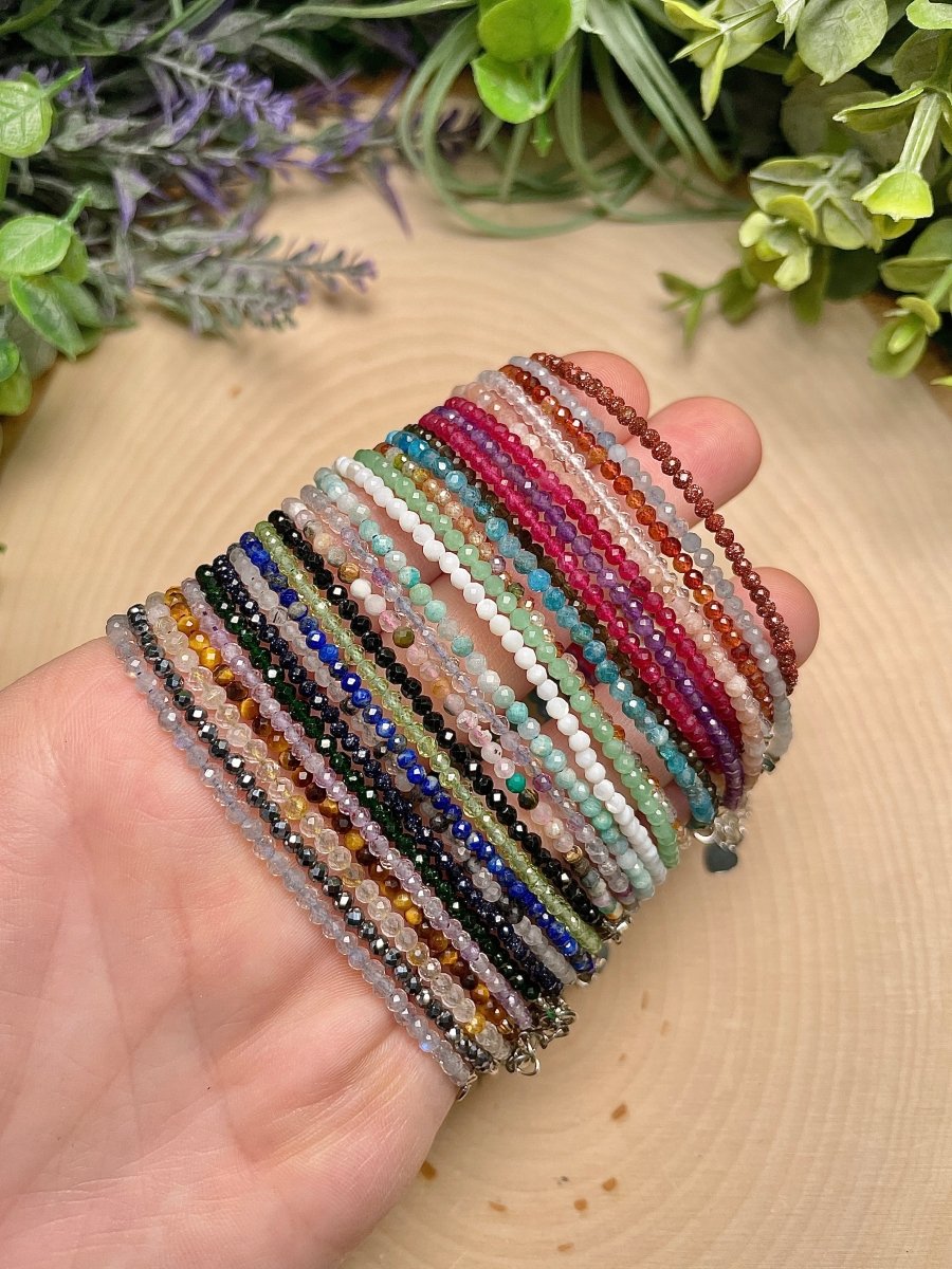 Crystal Beaded Bracelet | Copper Ashes