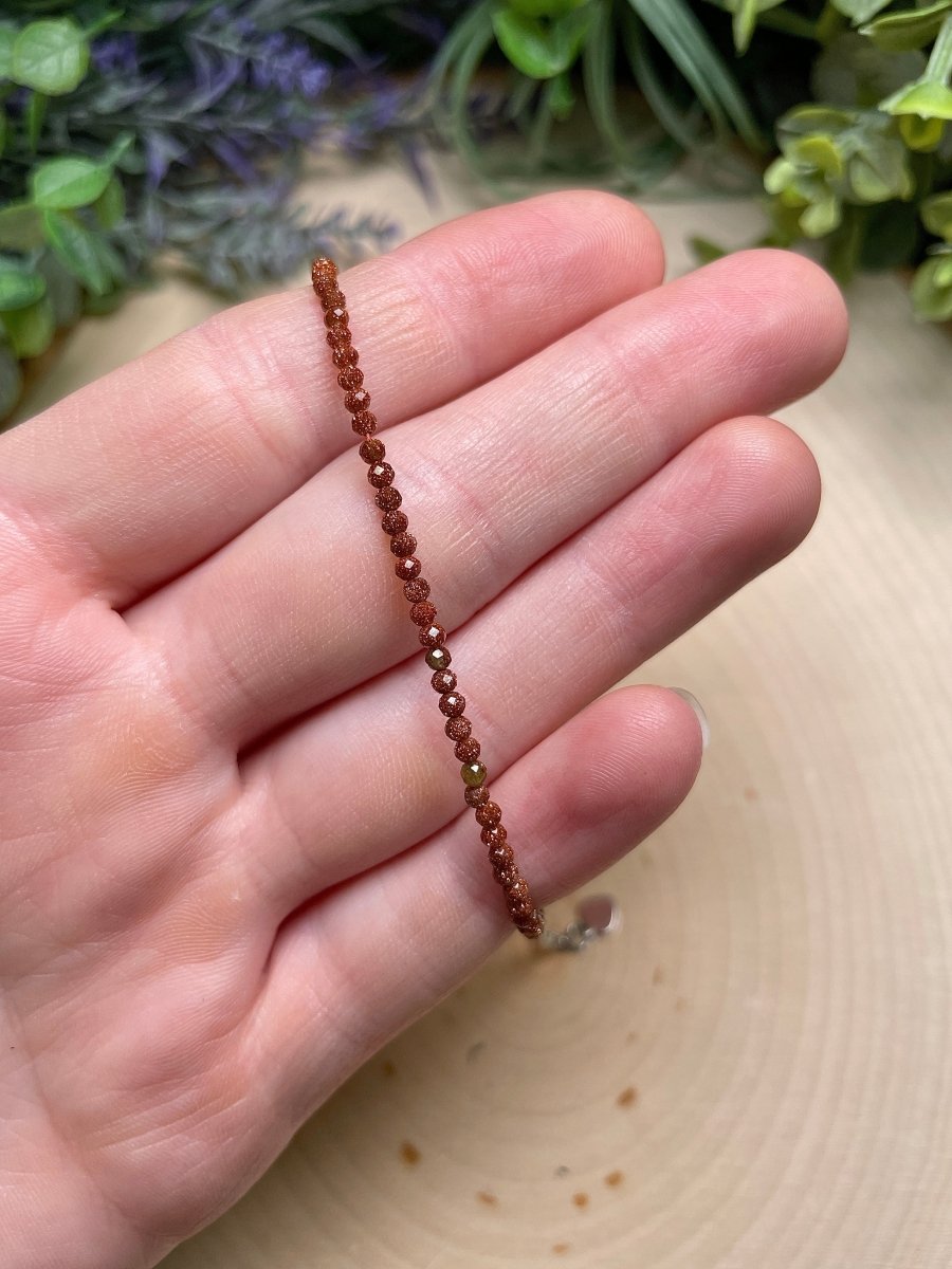 Crystal Beaded Bracelet | Copper Ashes