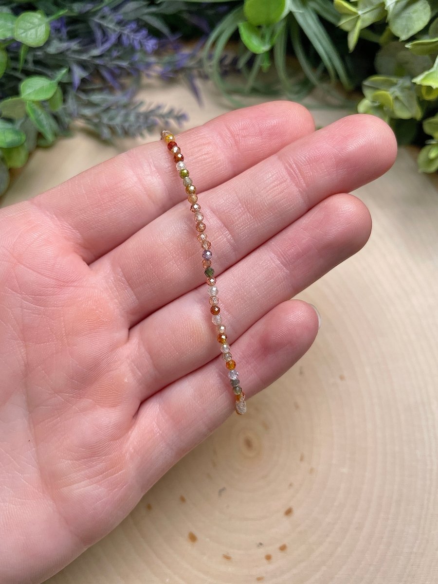 Crystal Beaded Bracelet | Copper Ashes