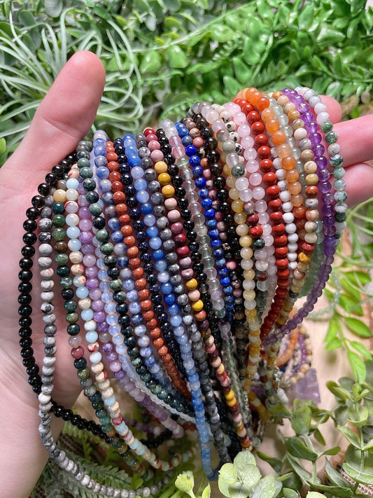 Crystal Beaded Necklace | Copper Ashes