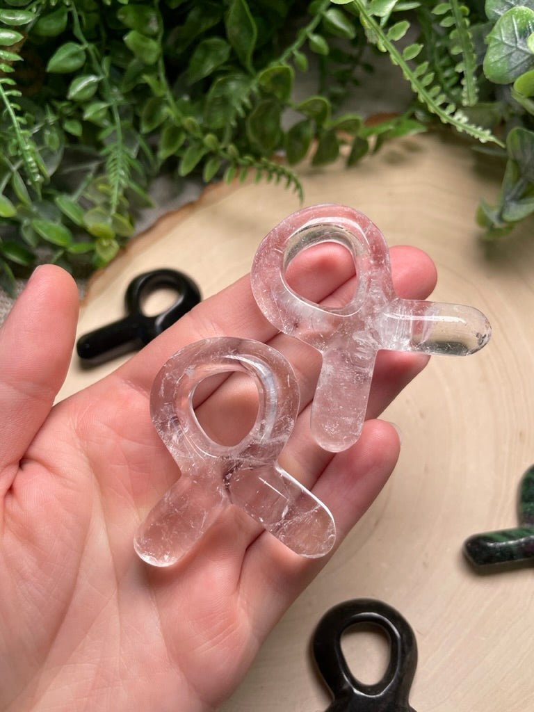 Crystal Breast Cancer Awareness Symbol | Copper Ashes