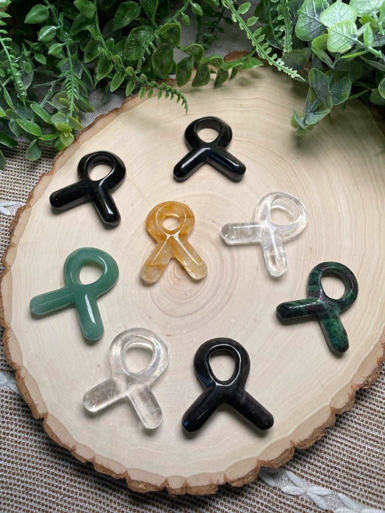 Crystal Breast Cancer Awareness Symbol | Copper Ashes