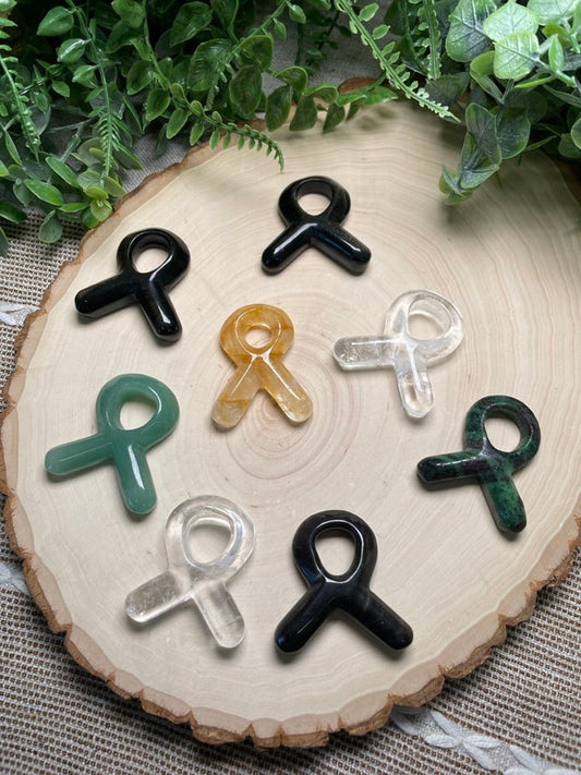 Crystal Breast Cancer Awareness Symbol | Copper Ashes