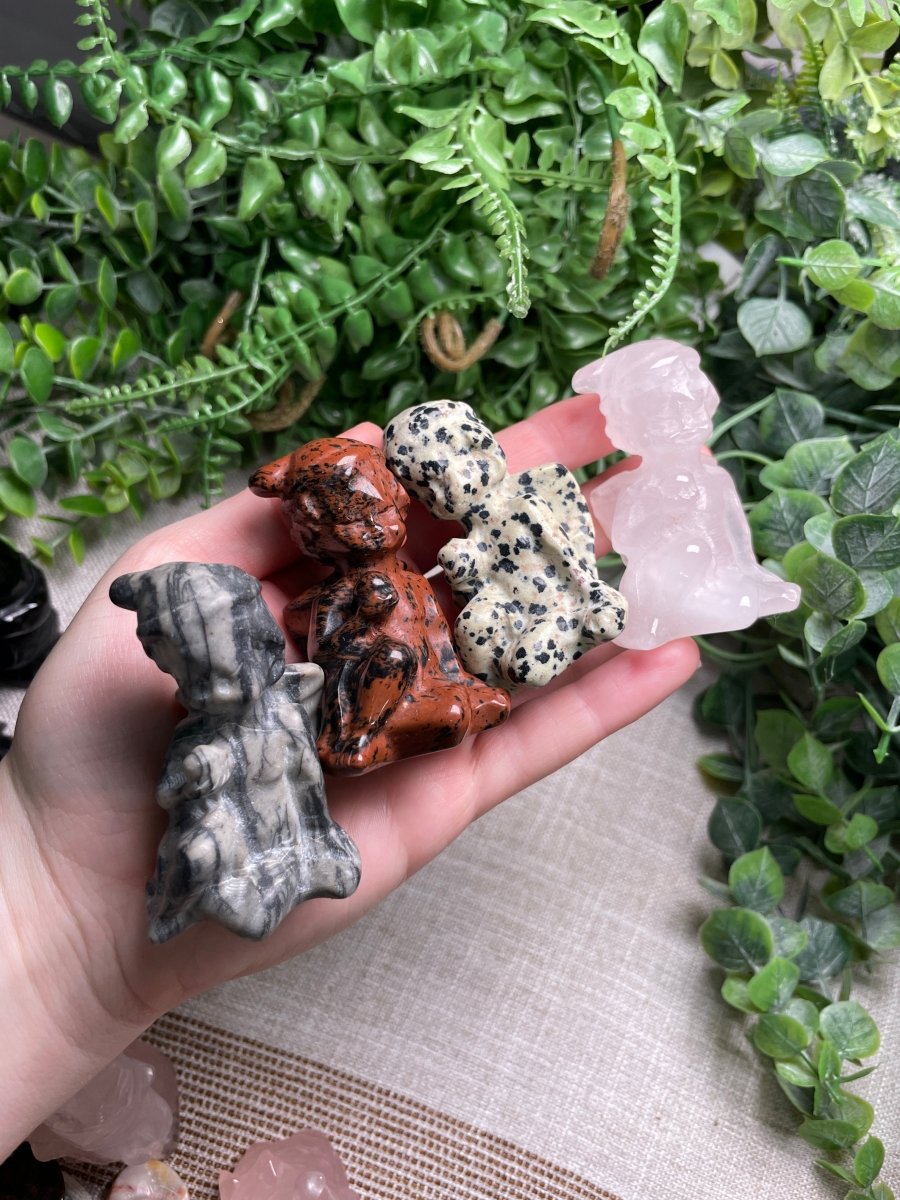 Crystal Cherub Angel with Winter Hat | Copper Ashes