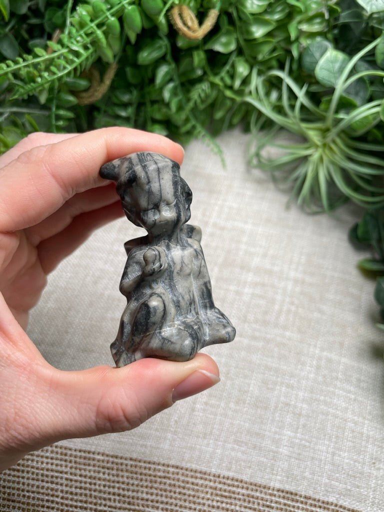 Crystal Cherub Angel with Winter Hat | Copper Ashes