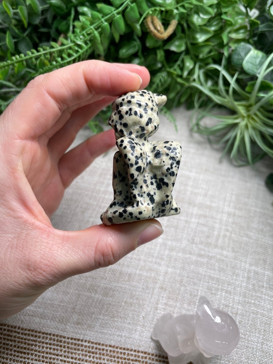 Crystal Cherub Angel with Winter Hat | Copper Ashes