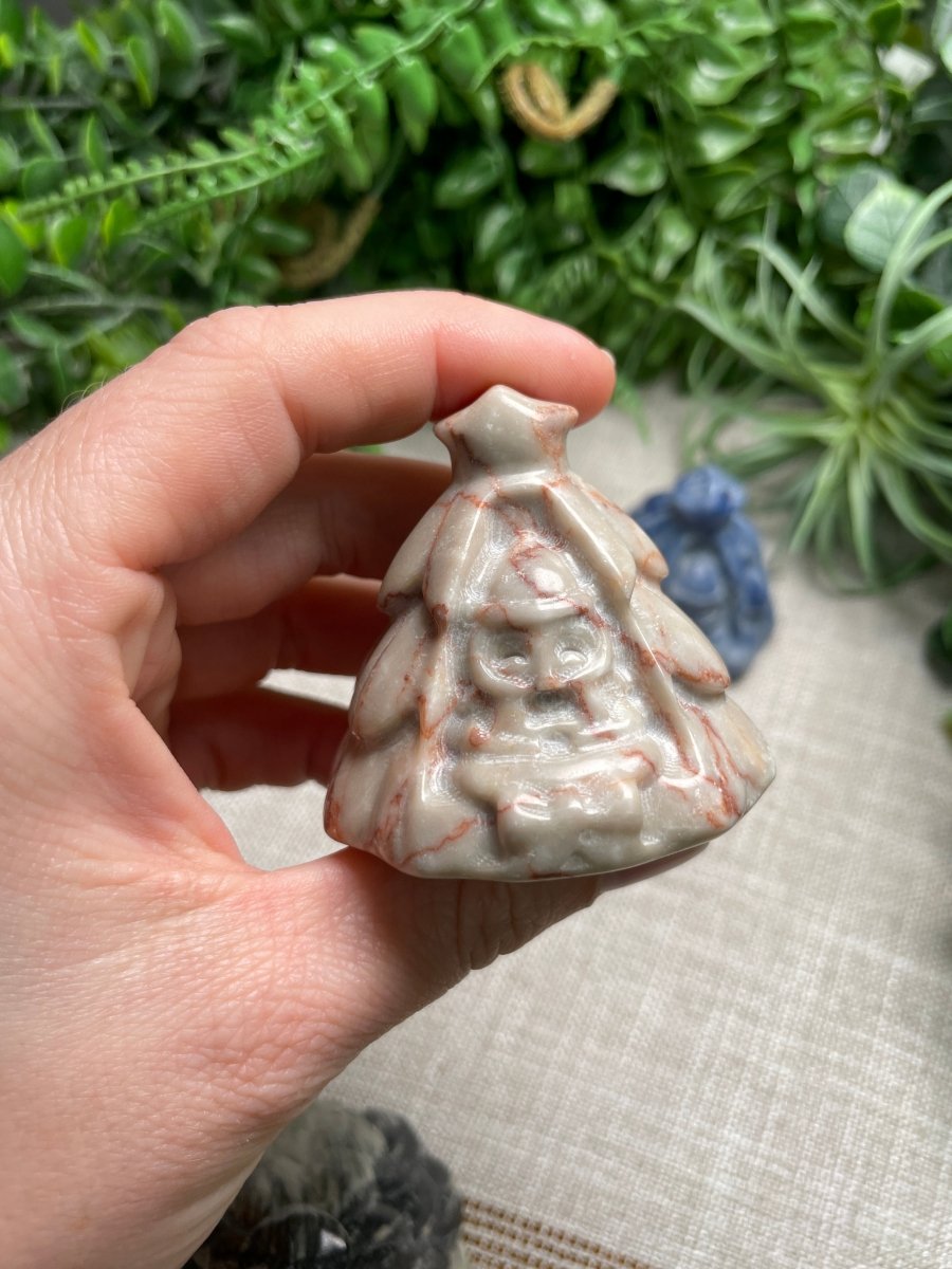Crystal Christmas Tree with Elf | Copper Ashes
