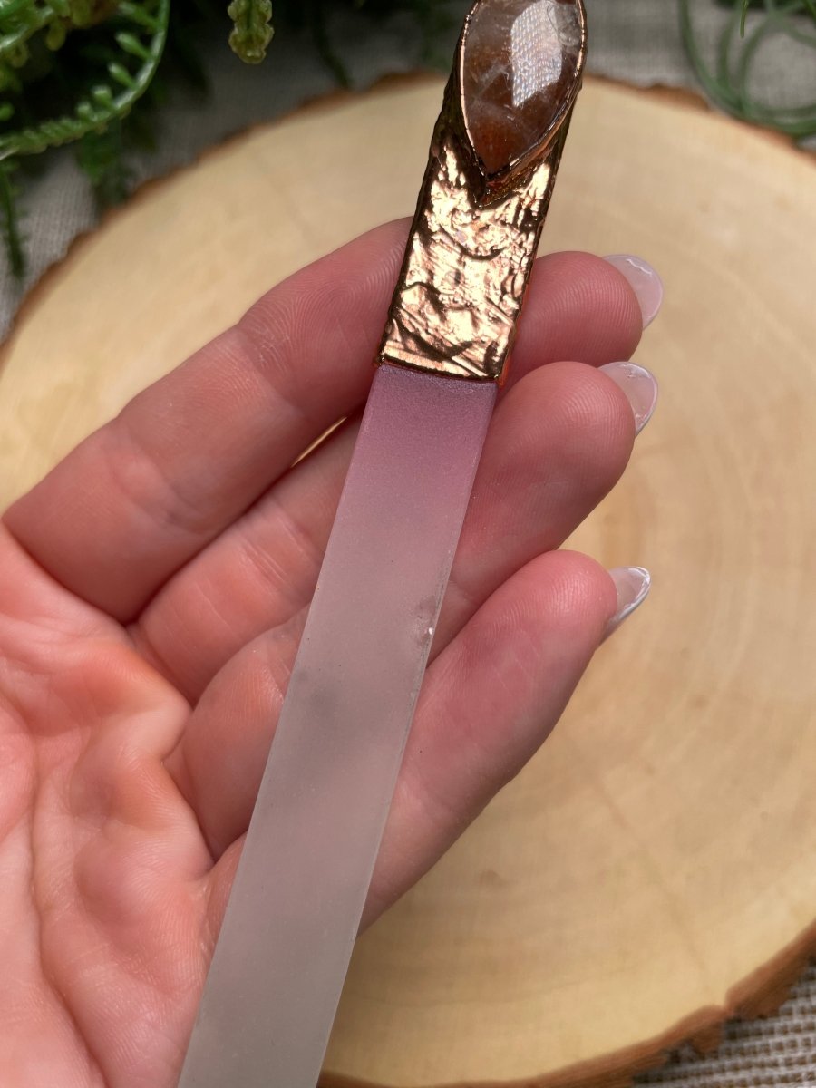 Crystal Glass Nail File | Copper Ashes