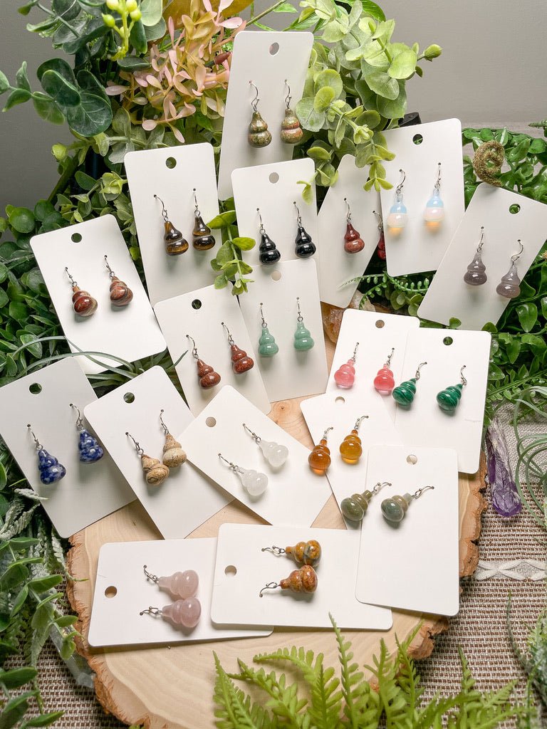 Crystal Gourd Earrings | Copper Ashes