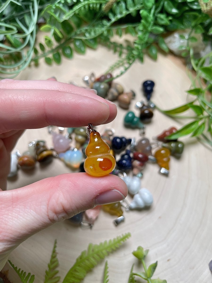 Crystal Gourd Pendant | Copper Ashes