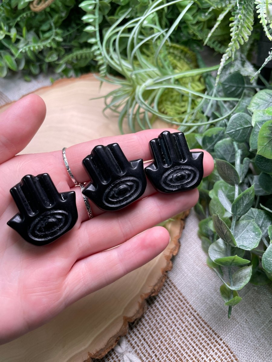 Crystal Hamsa | Copper Ashes