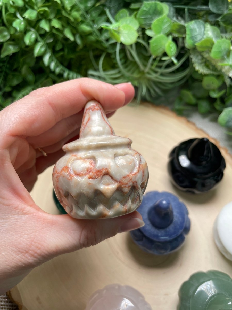 Crystal Heart Eyes Jack - O - Lantern | Copper Ashes