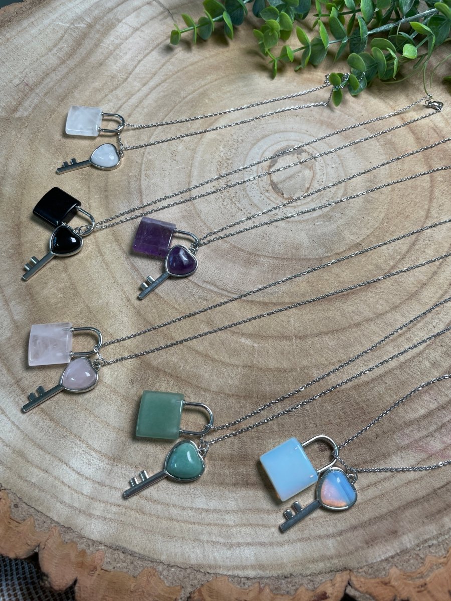 Crystal Heart Locket Necklace | Copper Ashes