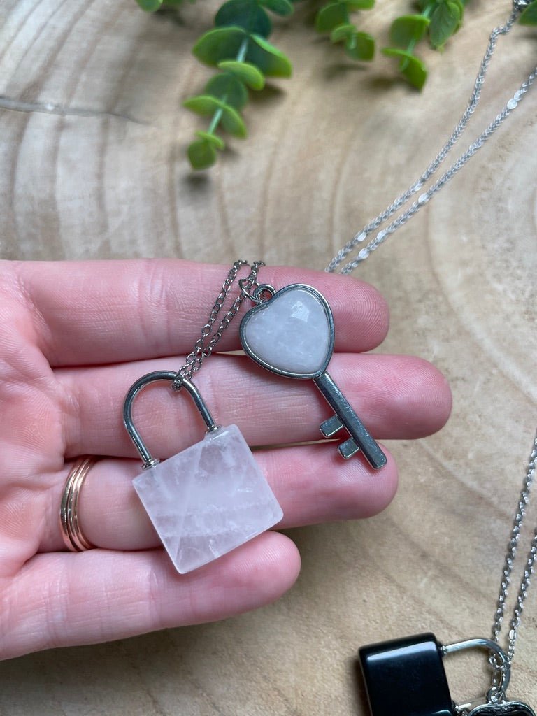 Crystal Heart Locket Necklace | Copper Ashes